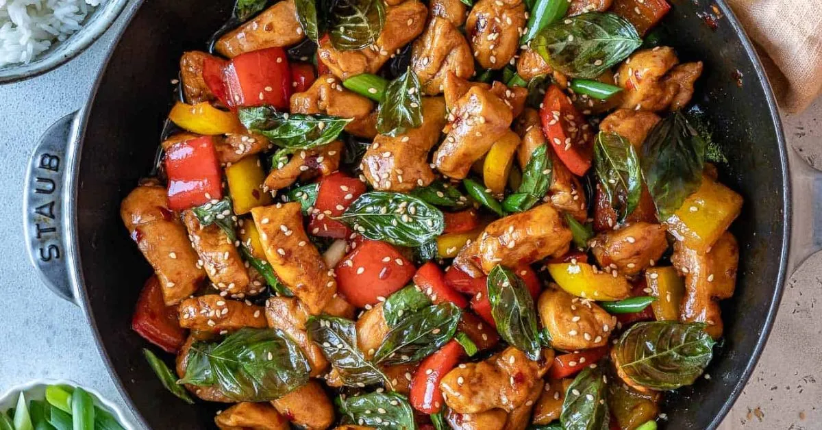 Easy Thai Basil Chicken recipe