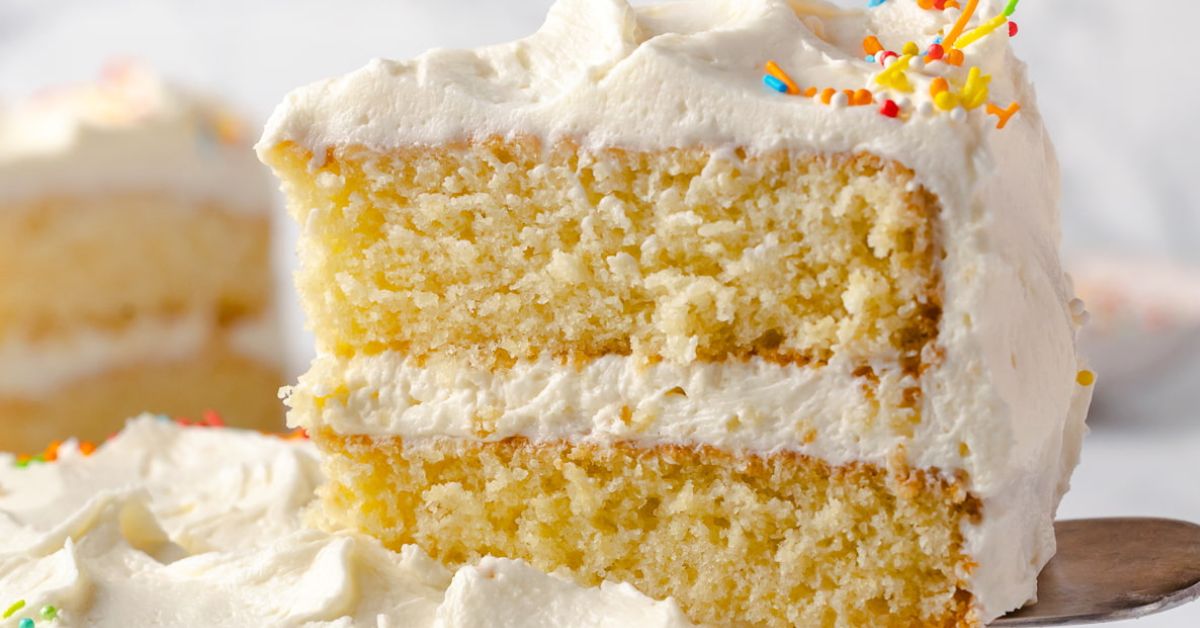 Fluffy Vanilla Cake Recipe