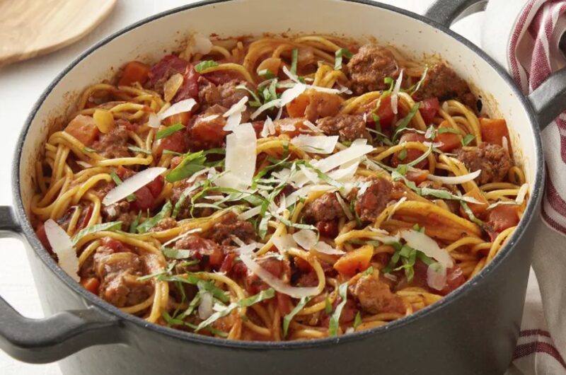 One Pot Pasta Bolognese