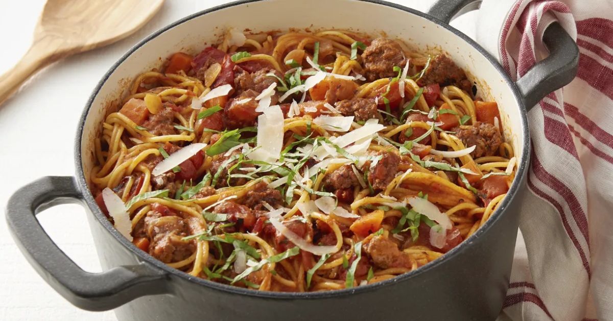 One Pot Pasta Bolognese