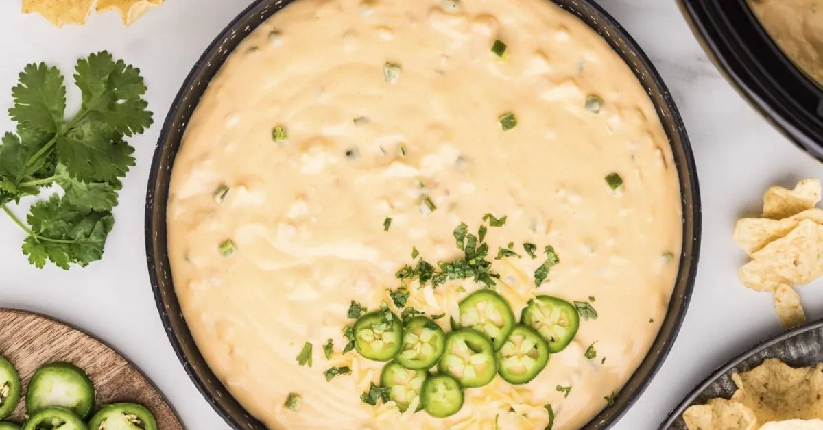 Spicy Slow Cooker Queso