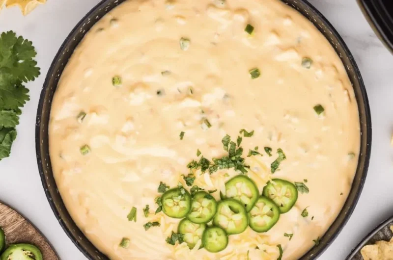 Spicy Slow Cooker Queso
