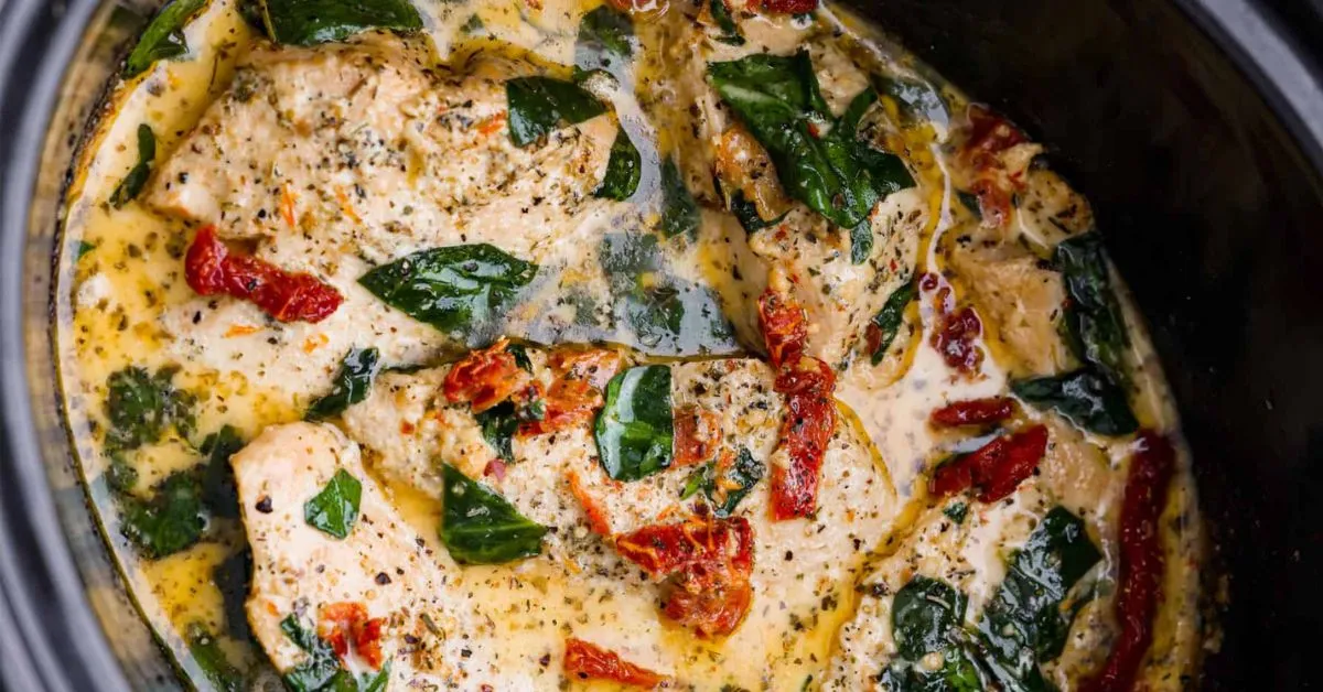 Slow Cooker Tuscan Chicken Recipe
