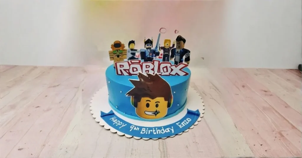 Single-Tiered Roblox Cake