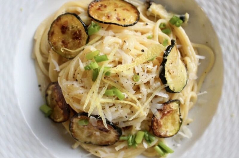 Spaghetti with Crispy Zucchini