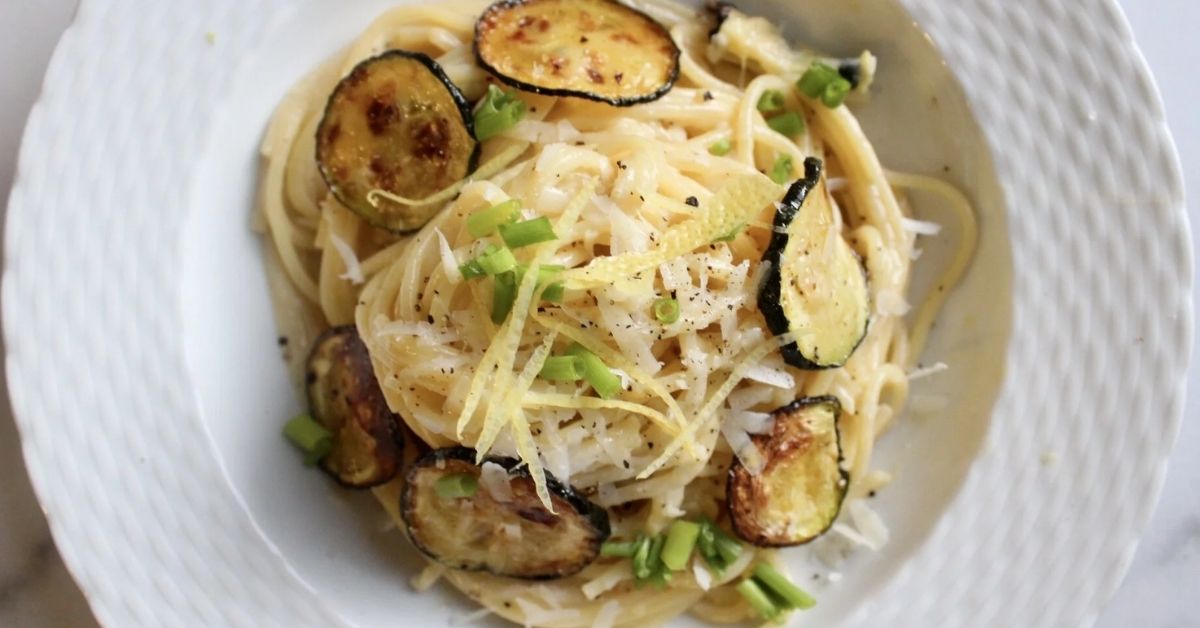 Spaghetti with Crispy Zucchini