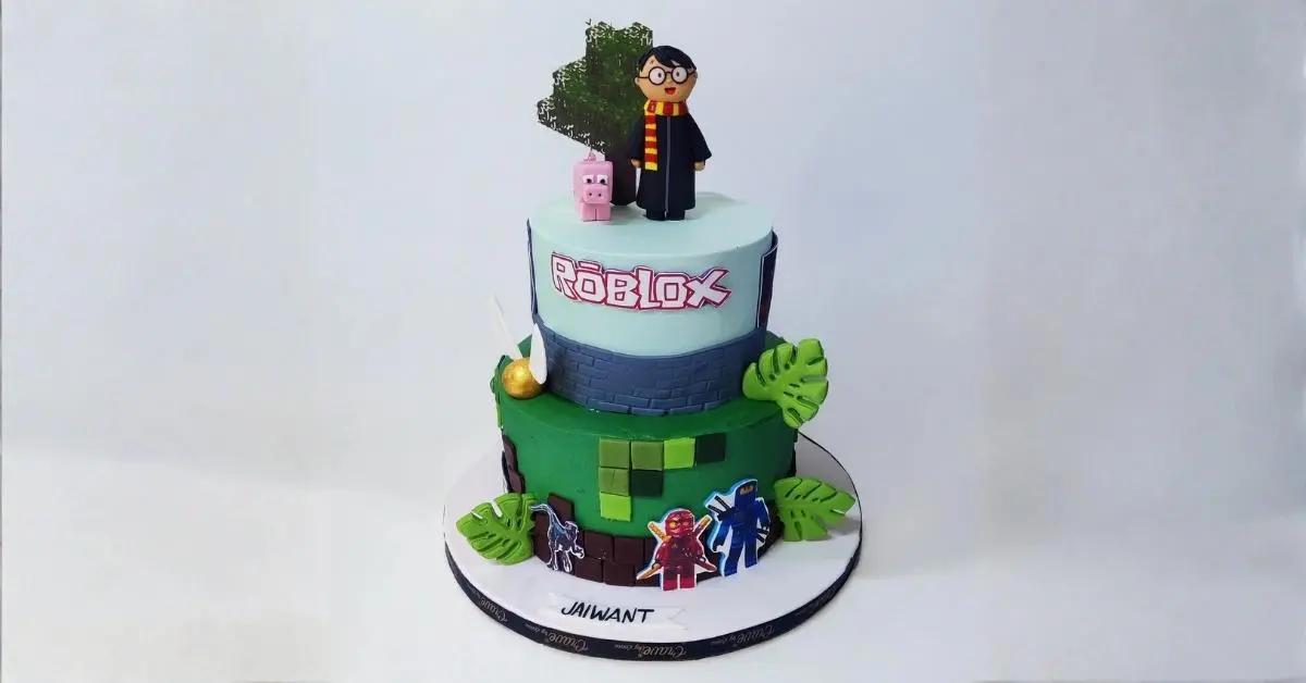 Pixel Party Roblox Cake