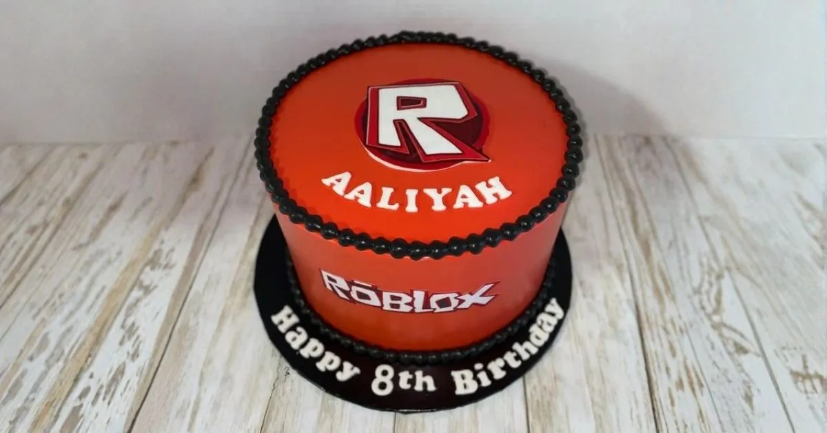 Roblox Logo Cake